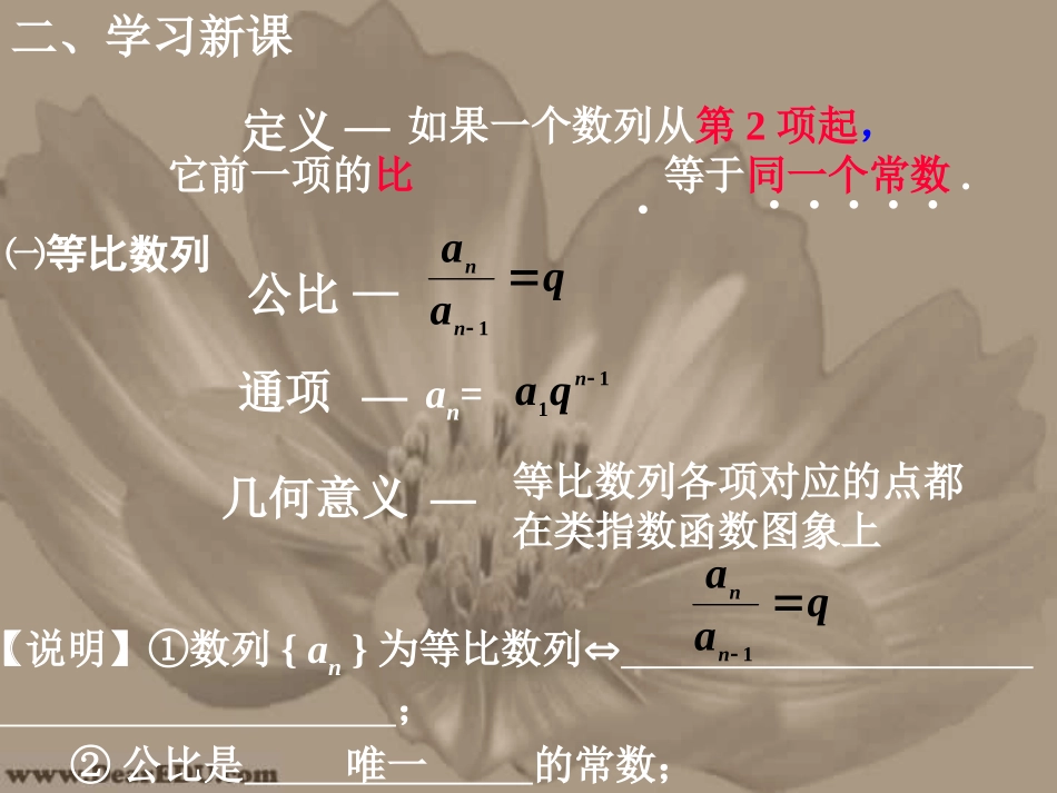 江苏地区高一数学等比数列课件资料 课件_第3页