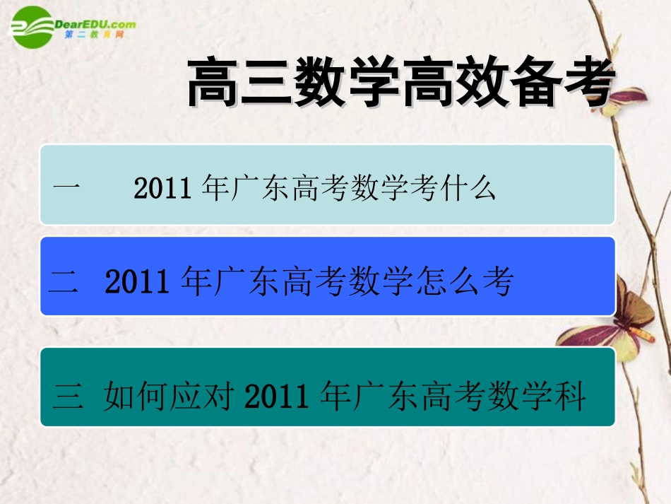 高三数学 高效备考课件 新人教版 课件_第2页
