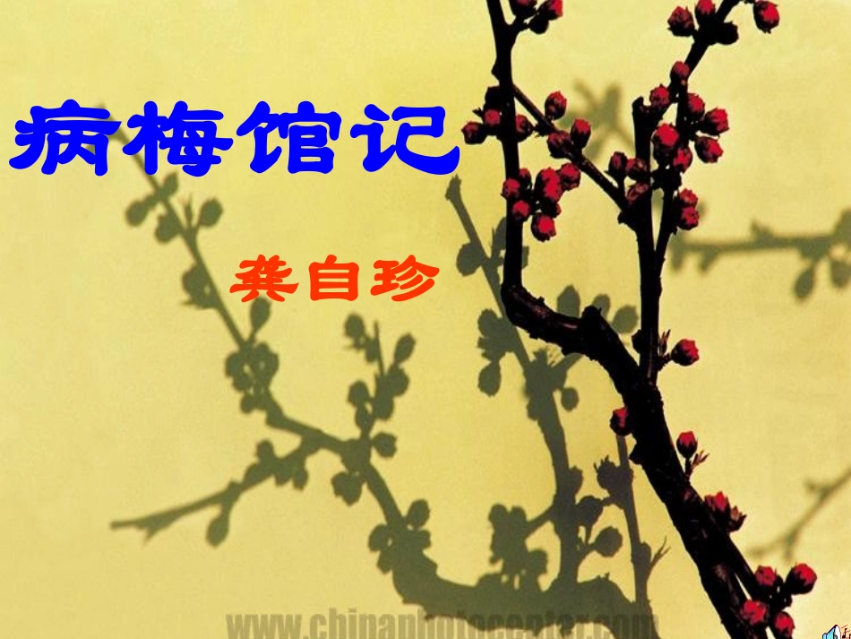 湖北省高二语文病梅馆记课件 人教版 课件_第1页
