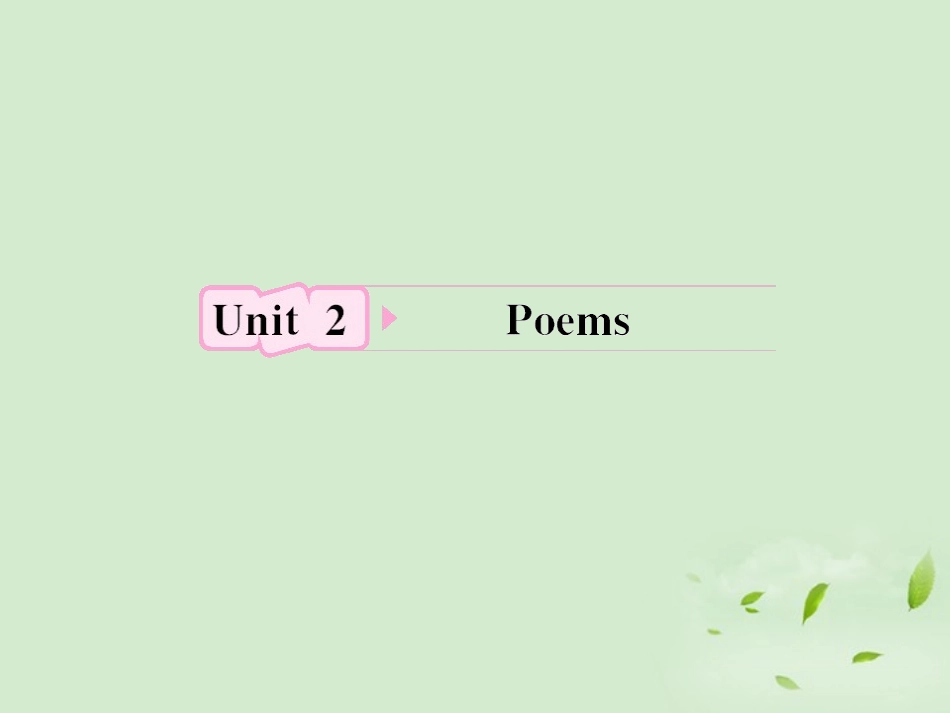 高考英语 Unit2知识与要点课件 新人教版选修6 课件_第1页