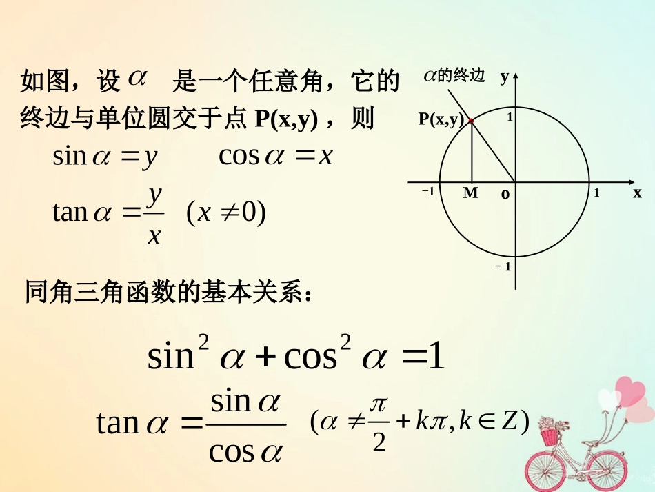高中数学 第一章 三角函数 122 同角三角函数课件 新人教A版必修4 课件_第3页
