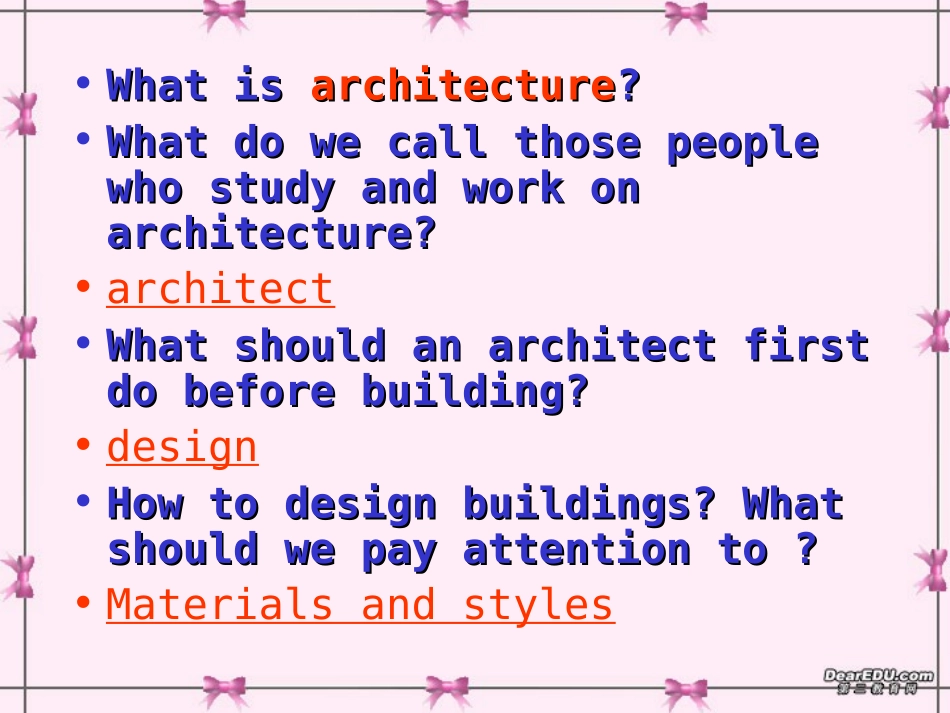 高二英语Unit3 Art and architecture 课件_第2页