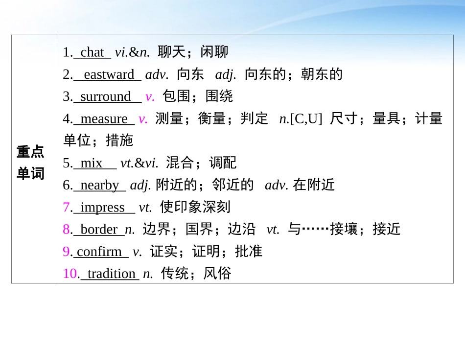 高考英语第一轮复习 第一部分课文 Module 3 Unit 5 Canada  The True North 课件_第3页