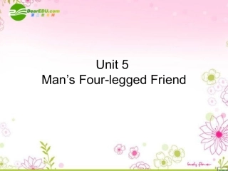 高中英语 unit5 animal friends-language pointst课件 上海新世纪版S1A 课件