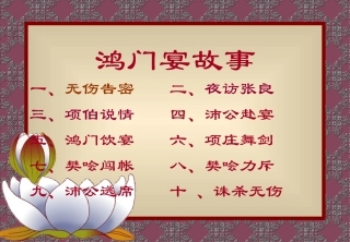 高中语文鸿门宴课件1 苏教版 必修3 课件