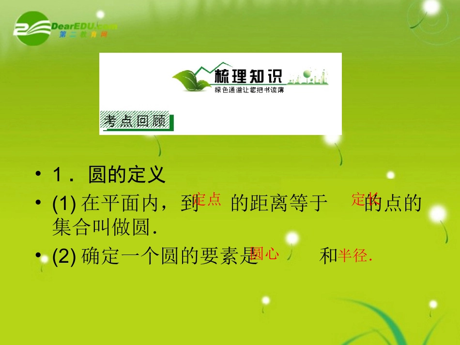 高考数学一轮复习 圆的方程与相关性质课件 新人教A版 课件_第3页