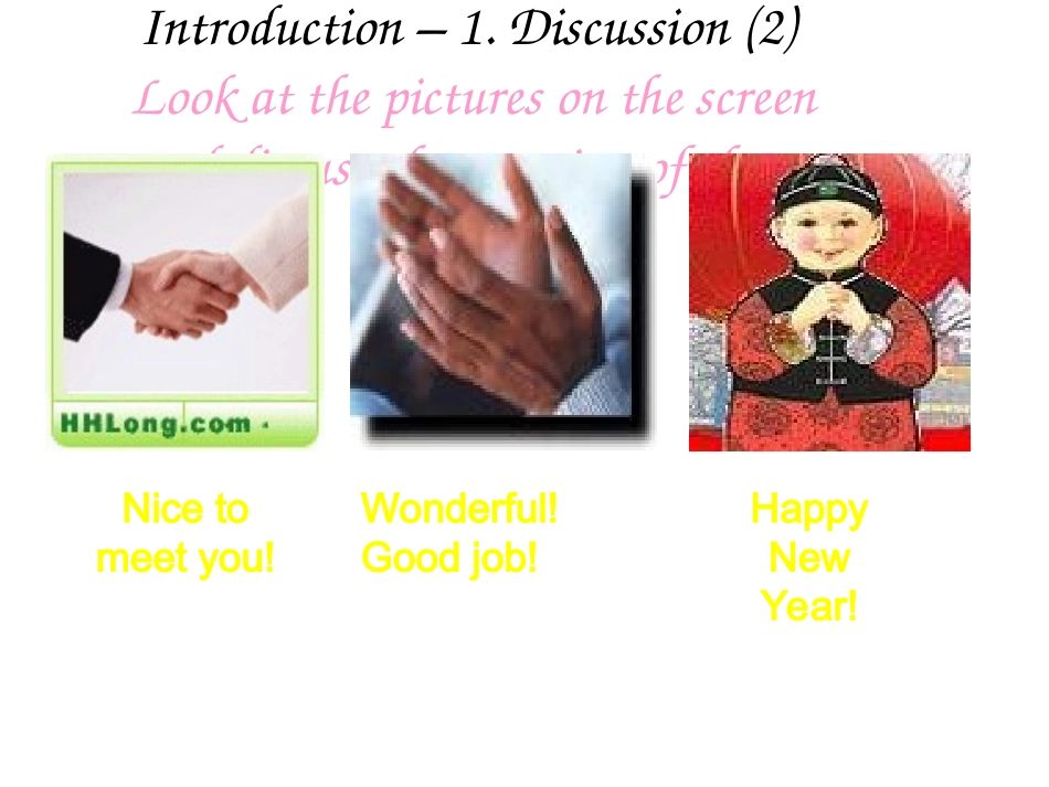 英语：Module3 Body language and Non-verbal communication课件(外研版必修4) 课件_第3页