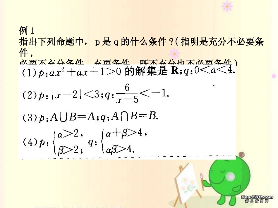 高二数学充要条件 必要条件的判定复习课件_第3页