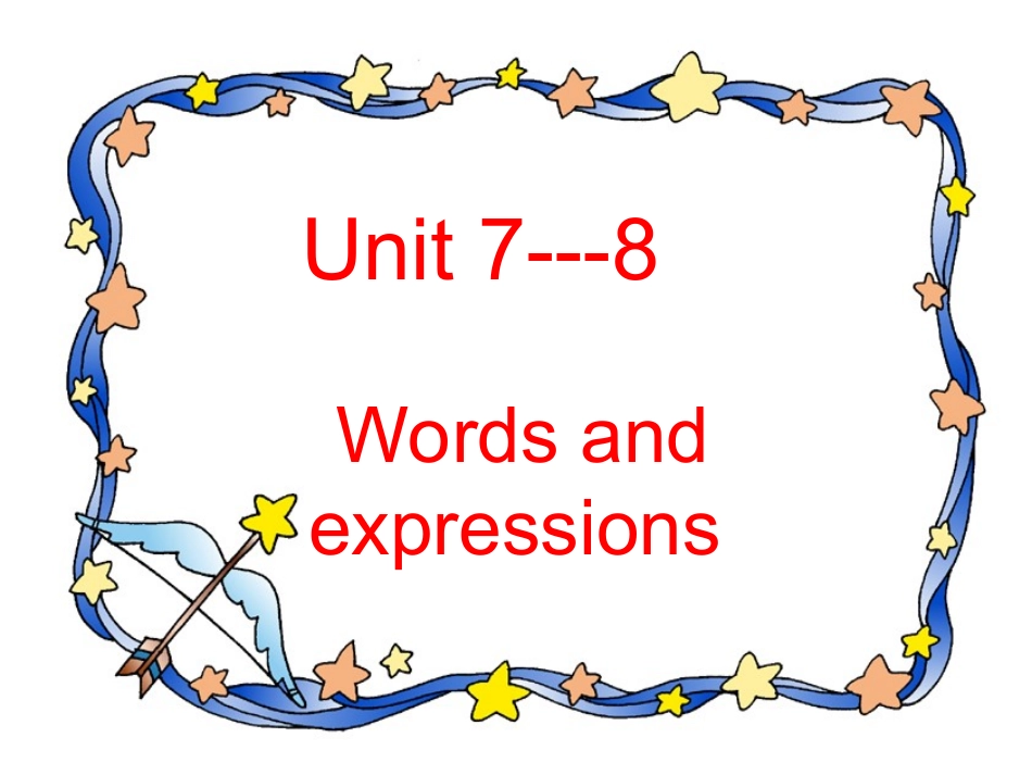 第一轮复习(高一 Unit 7-8)课件_第1页