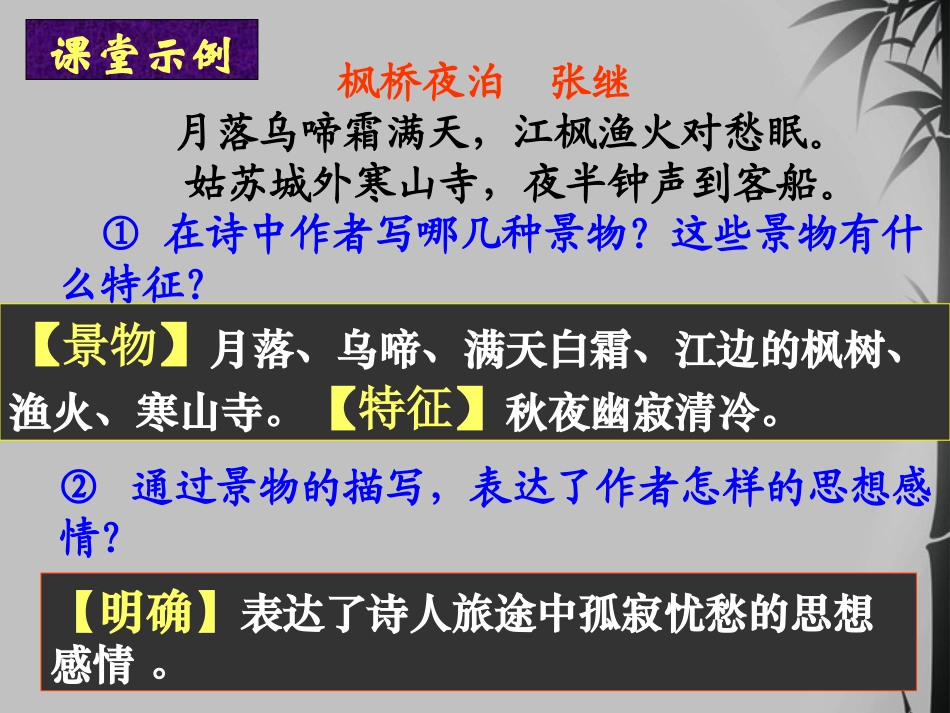 高中语文 (即景抒情诗 )教学课件 粤教版选修(唐诗宋词散曲选读) 课件_第3页
