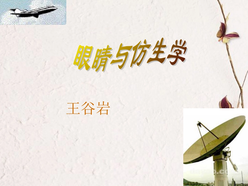 高中语文(眼睛与仿生学)课件 苏教版 课件_第1页