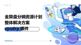 金算盘分销资源计划整体解决方案VPSDRP课件