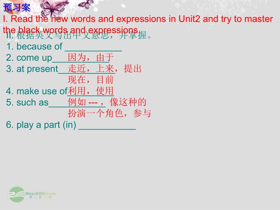 浙江省安吉县高一英语(Unit 2 English around the world)-Words and expressions课件_第2页
