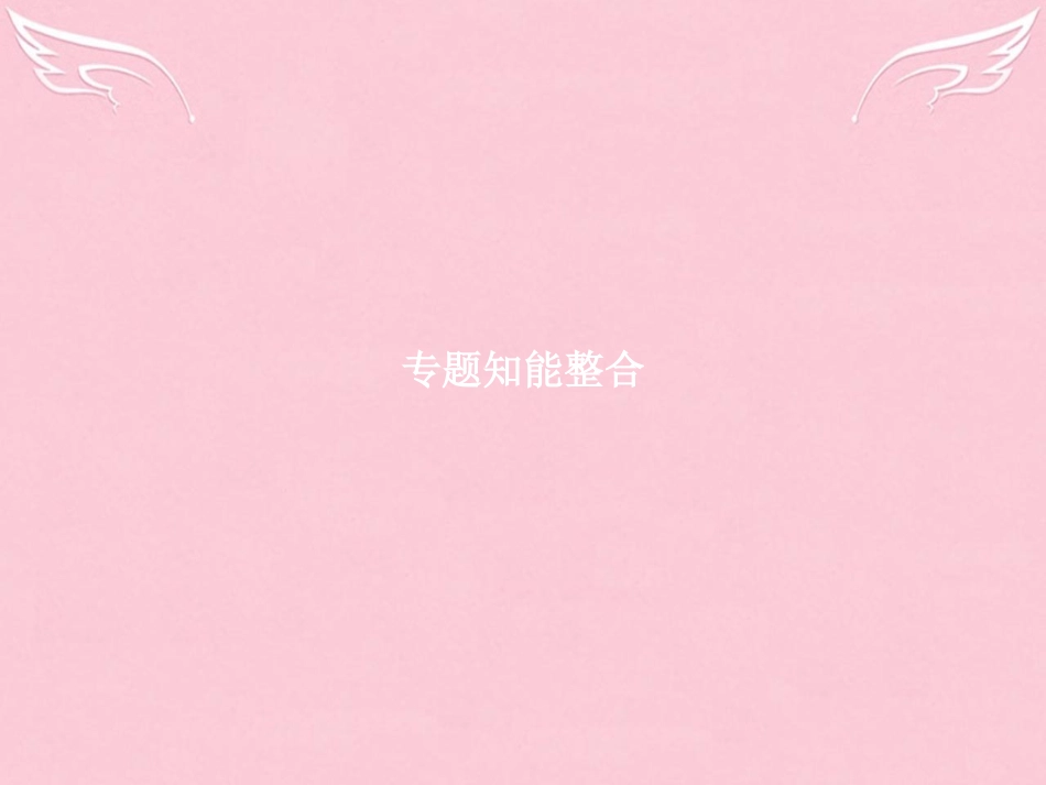 高中语文专题3历史的回声知能整合课件苏教版必修2 课件_第1页