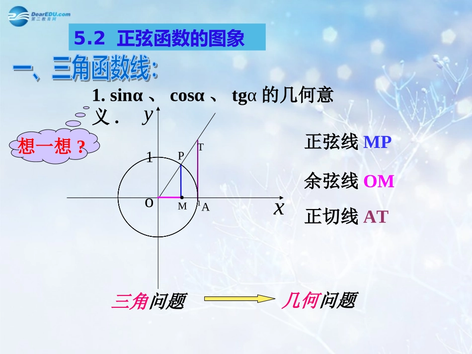 高中数学 第一章 正弦函数的图像课件 北师大版必修4 教案-2_第3页