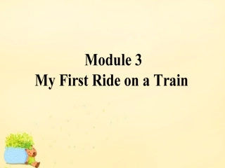 高考英语一轮复习 Module1 3 My First Ride On a Train课件 外研版必修1 课件