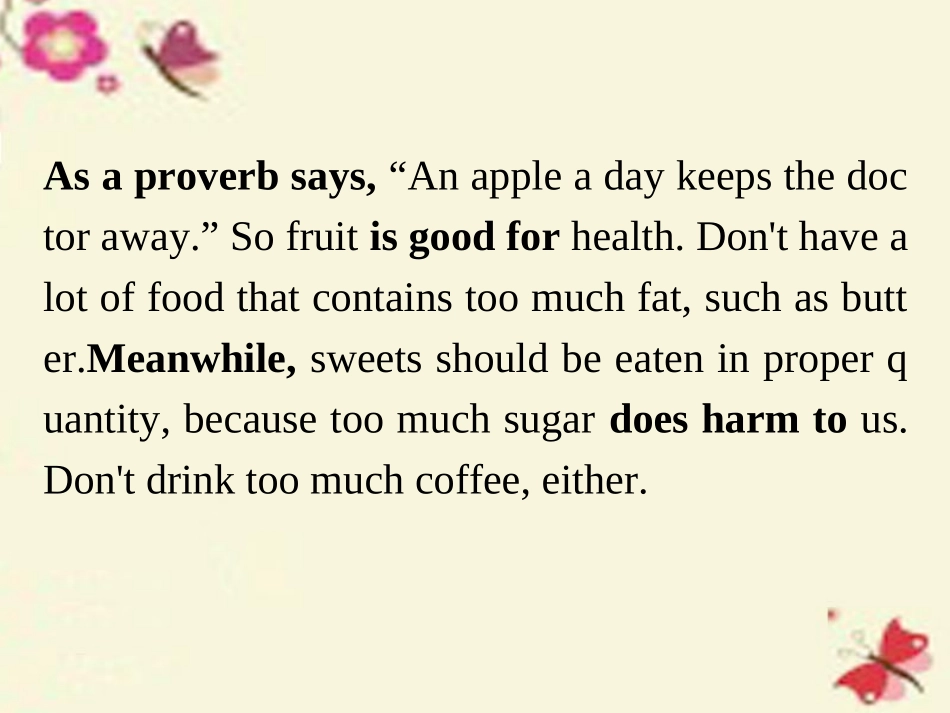 高考英语总复习 Unit 3 A healthy life课件 新人教版选修6 课件_第3页