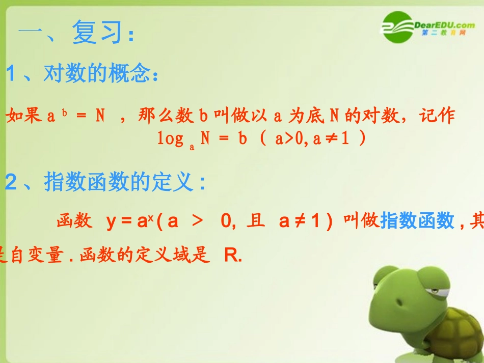 高中数学 第二章第三节(对数函数)优秀课件 苏教版必修1 课件_第3页