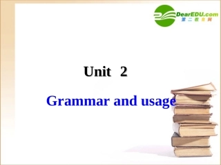 高中英语模块四unit 2 Grammar and usage课件译林牛津版必修4 课件