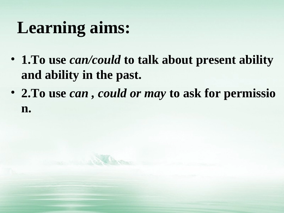 江苏省连云港市东海县七年级英语下册 Unit 7 Abilities Grammar I课件 (新版)牛津版 课件_第2页