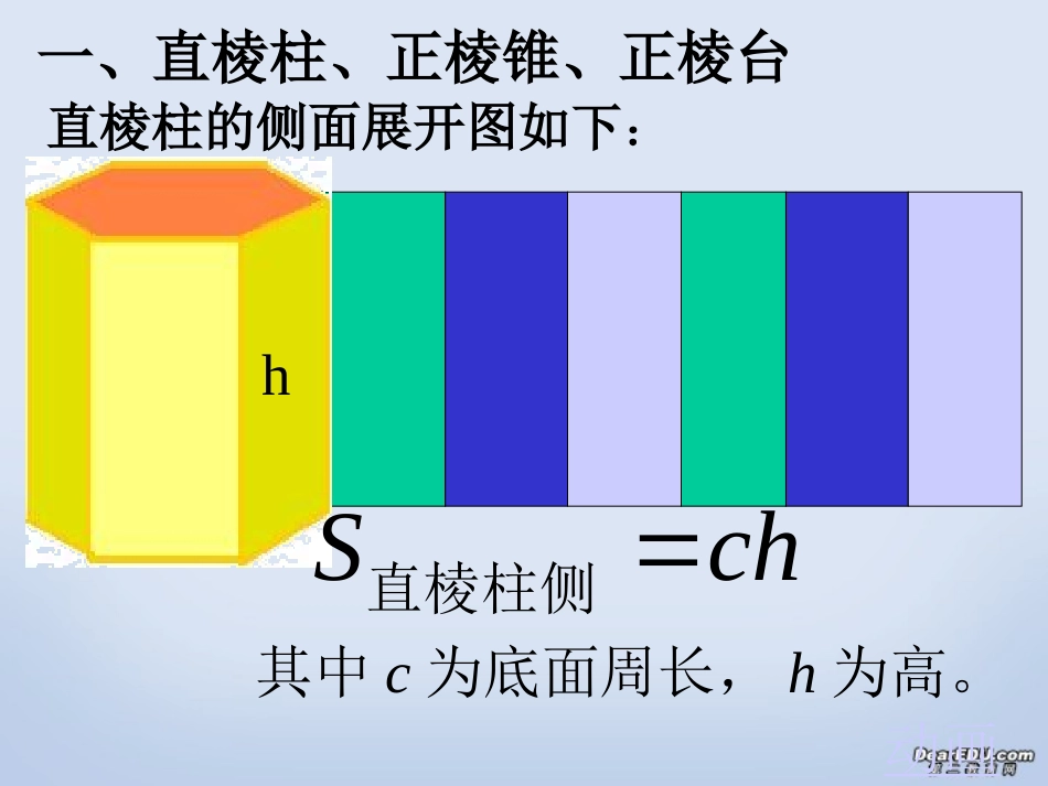 高一数学简单几何体的侧面积 北师大版 课件_第3页