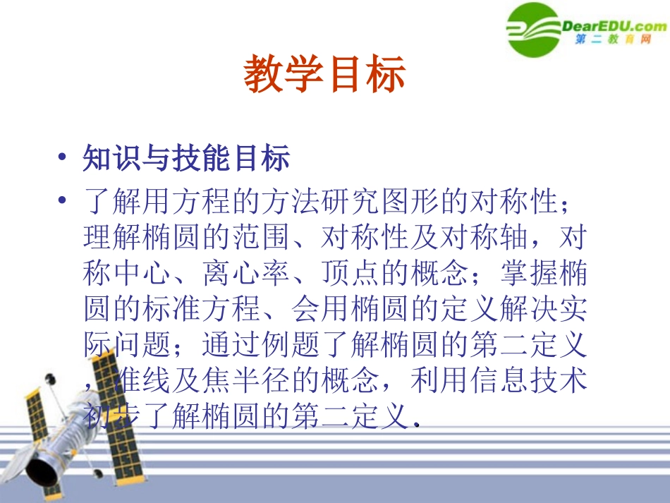 高中数学 212( 椭圆的几何性质)课件 新人教版选修1-1 课件_第2页