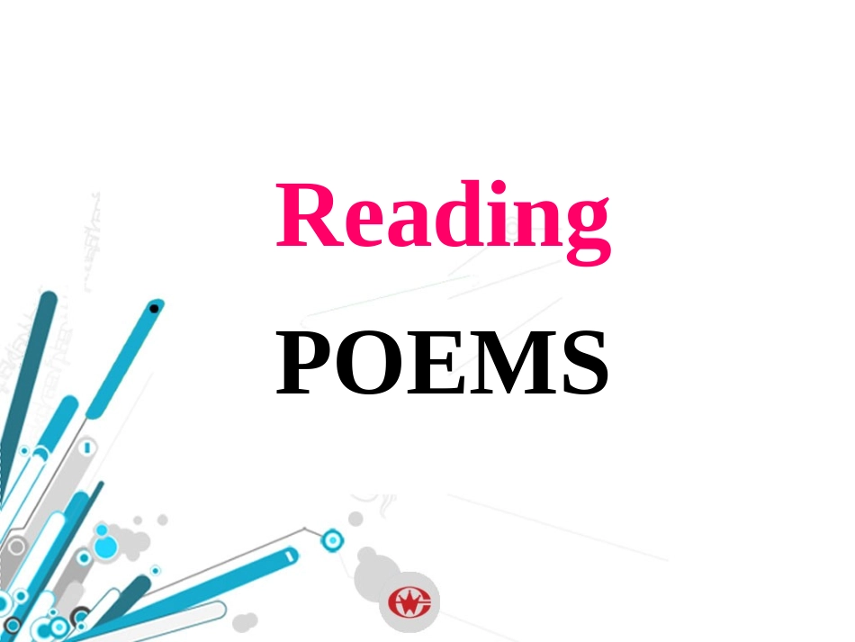 高中英语unit2poems课件人教版选修六 课件_第1页