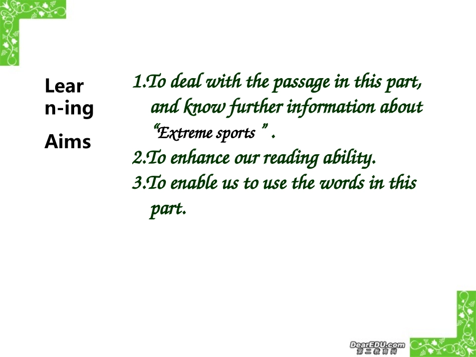 高三英语Unit1 integrating skill教学课件 人教版 课件_第2页