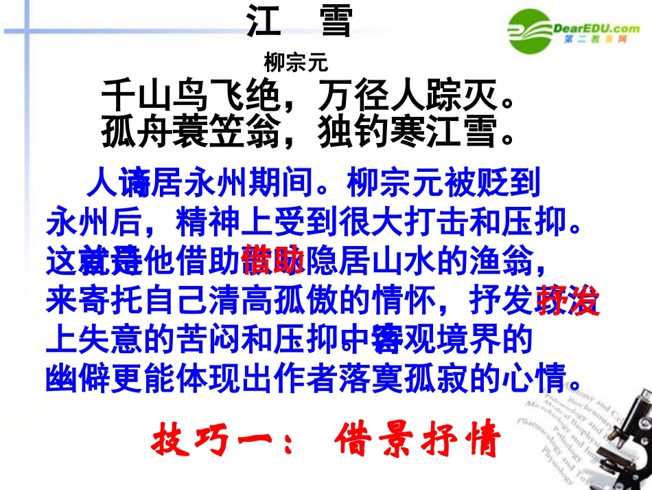 高考语文二轮复习 45鉴赏诗歌的十大表达技巧专题课件 苏教版 课件_第3页