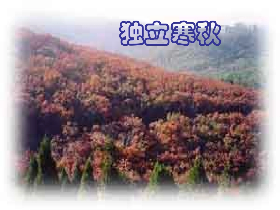 高中语文(毛泽东诗词两首)课件 粤教版必修2 课件_第3页