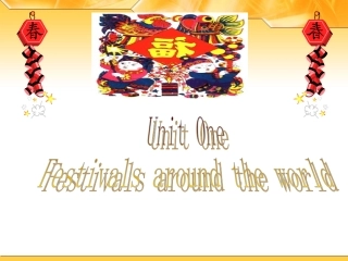 高中英语Unit 1 Festivals around the world课件 新课标 人教版 必修3 课件