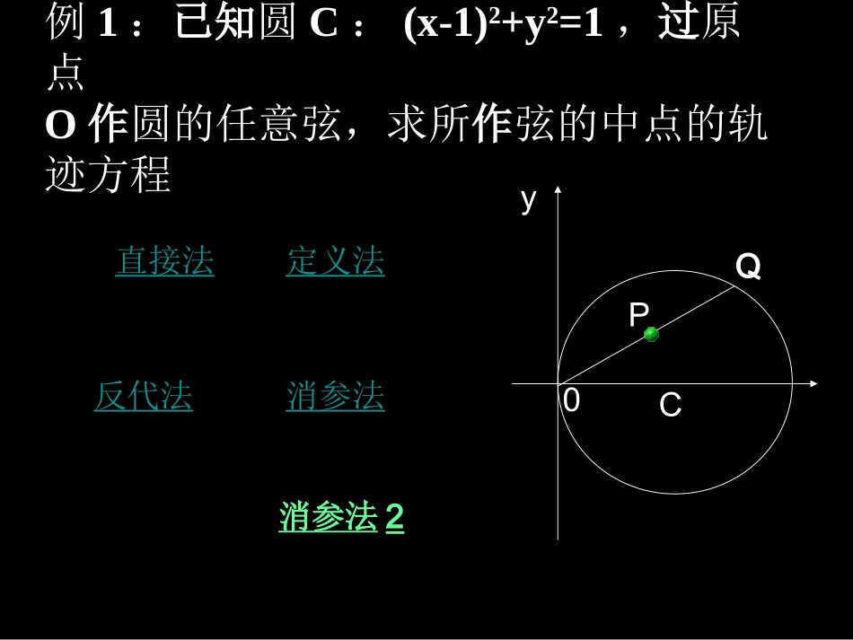 轨迹与轨迹方程复习课件 苏教版 课件_第3页