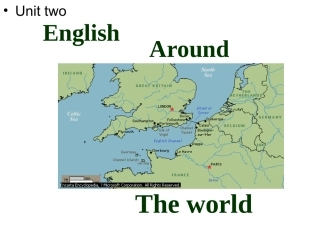 高中英语unit two The world课件新人教版必修1 课件