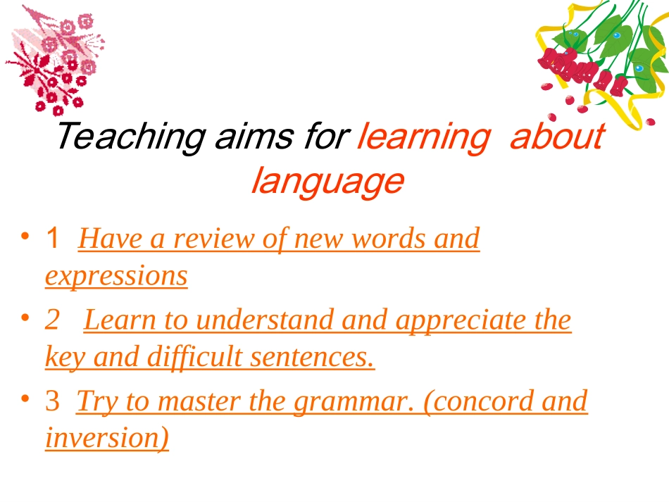 高中英语leaning about language unit1 book4课件必修4 课件_第2页