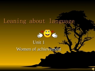 高中英语leaning about language unit1 book4课件必修4 课件
