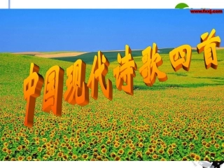 高中语文 27(中国现代诗歌四首)课件 粤教版必修2 课件