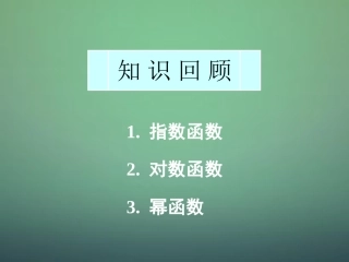高中数学 222指数函数、对数函数和幂函数综合课件 新人教A版必修1 课件