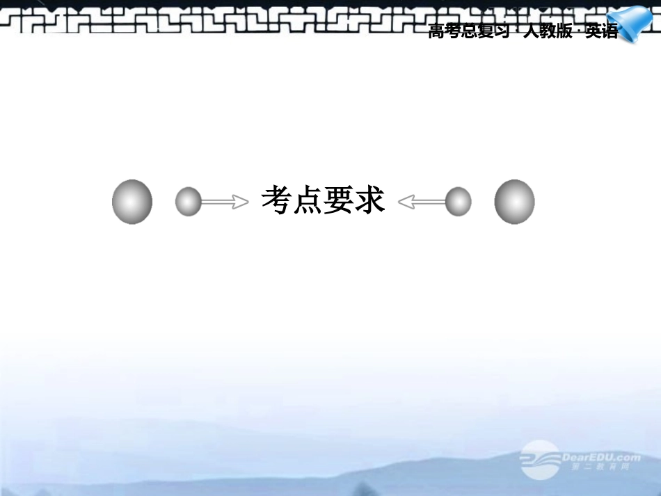 高考英语一轮复习配套课件 Unit 3Under the sea 新人教版选修7 课件_第2页