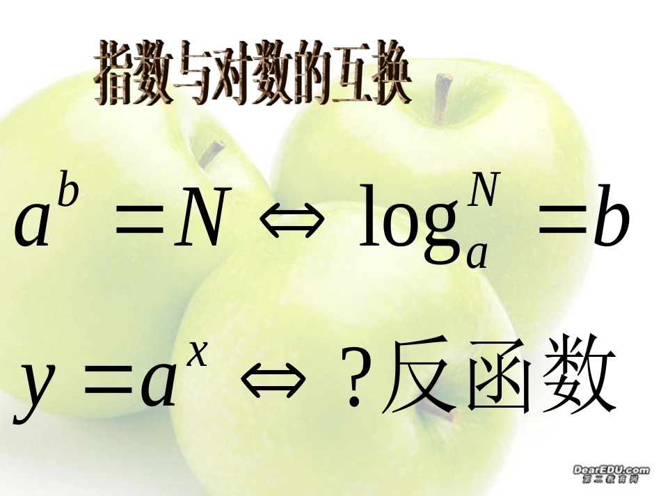 贵州省都匀市一中高一数学对数函数 课件_第2页