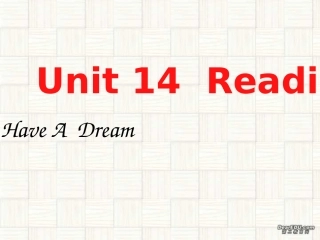 高二英语下学期unit 14(period 2)课件 高二英语下学期Unit14 课件[整理三课时] 高二英语下学期Unit14 课件[整理三课时]