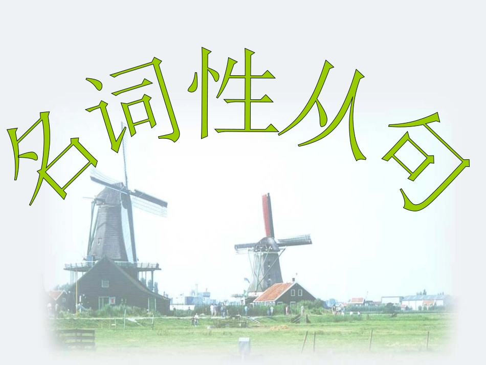 高三英语 语法复习-名词性从句五大常考考点及常见错误课件 新人教版 课件_第1页