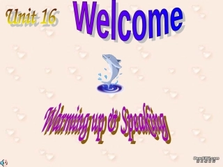 高二unit16 warming up speaking 人教版 课件