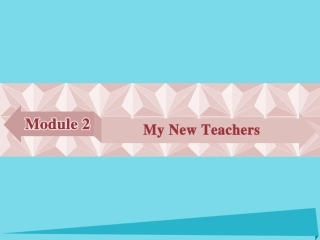 高中英语 Module 2 My New Teachers Section Ⅰ Introduction  Reading and Vocabulary Comprehending课件 外研版必修1 课件