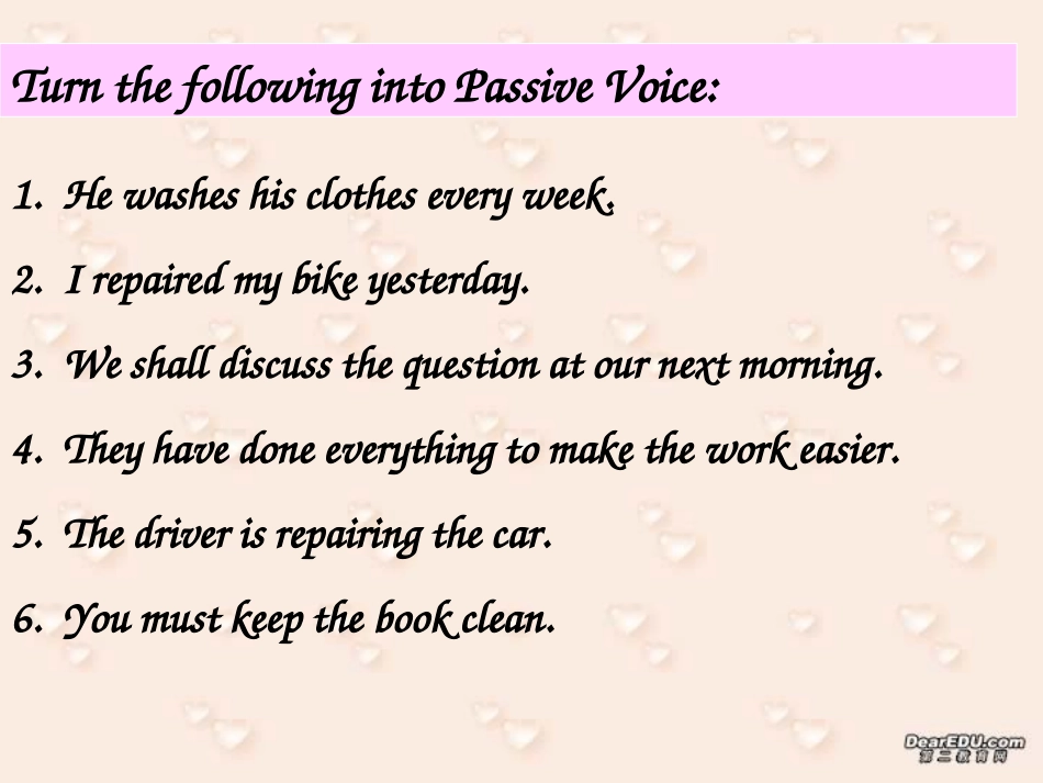 高二英语14单元被动语态 新课标 人教版 课件_第2页