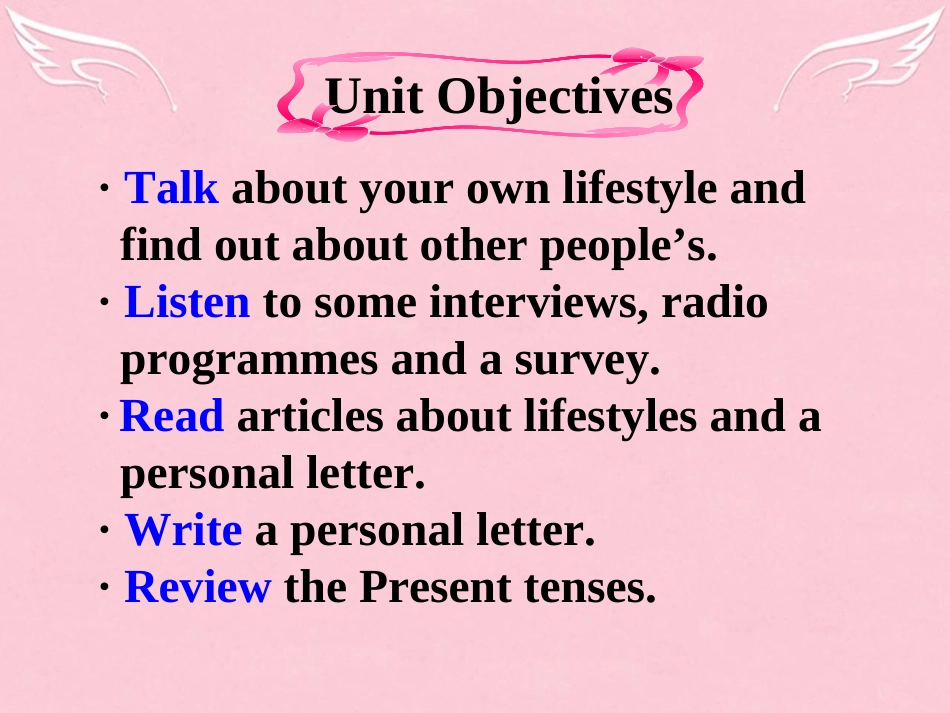 高中英语 Unit 1 Lifestyle warm up课件 北师大版必修1 课件_第2页