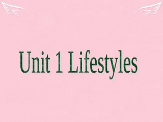 高中英语 Unit 1 Lifestyle warm up课件 北师大版必修1 课件