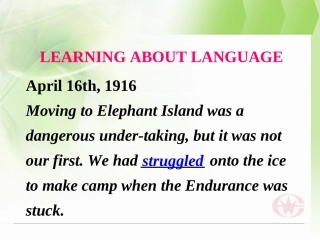 高中英语 Nothing ventured,nothing gained-Learning about language课件 新人教选修10 课件