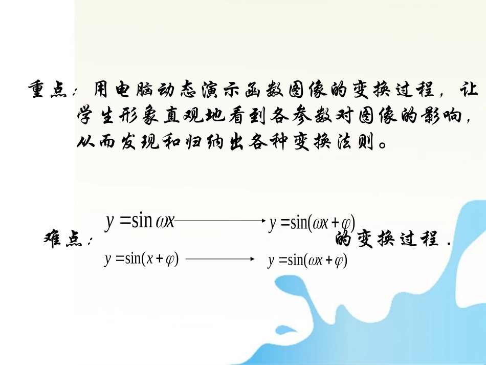 高中数学 三角函数图像的变化比赛课件_第2页