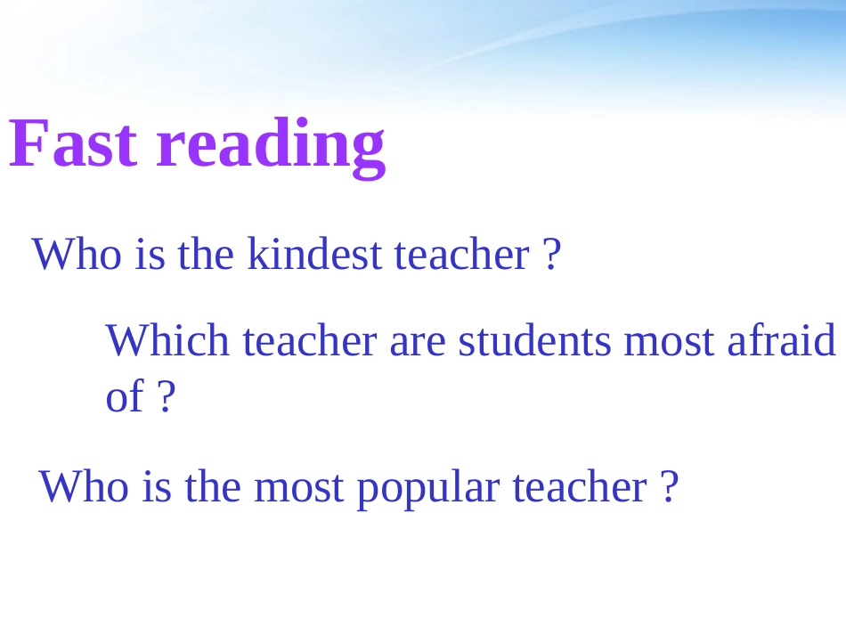 高中英语 module2 my new teachers-reading and vocabulary课件 外研版必修1 课件_第3页