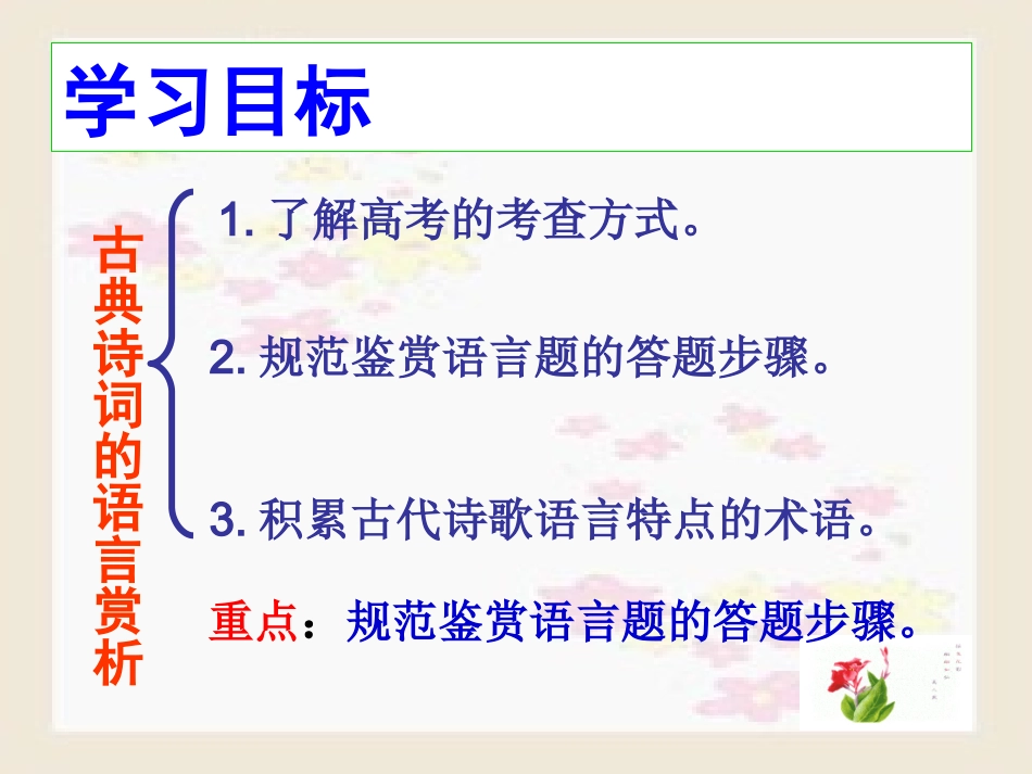 高中语文梳理探究_诗词的语言课件1新人教版必修3 课件_第2页